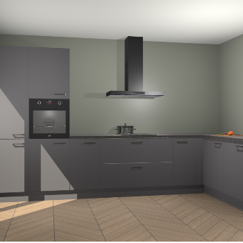 Onyxgrijze keuken Napels 51471