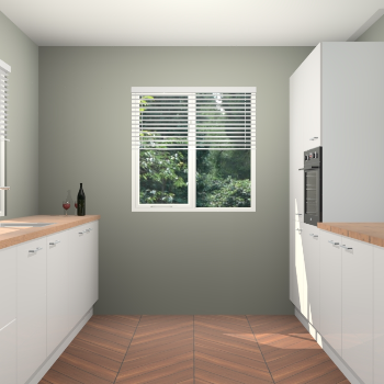 Zijdegrijze hoogglans keuken Lusaka 46909