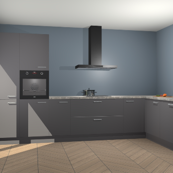 Onyxgrijze keuken Napels 51475