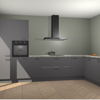 Onyxgrijze keuken Napels 51478