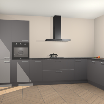 Onyxgrijs keuken Napels 51486