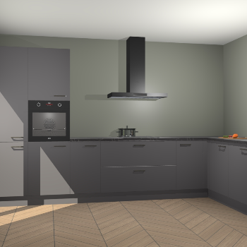 Onyxgrijze keuken Napels 51490