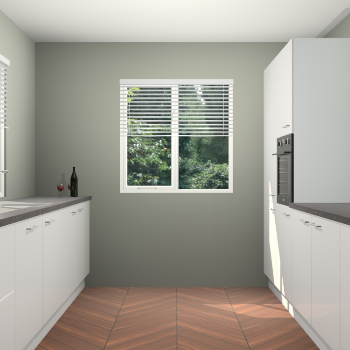 Zijdegrijze hoogglans keuken Lusaka 46953