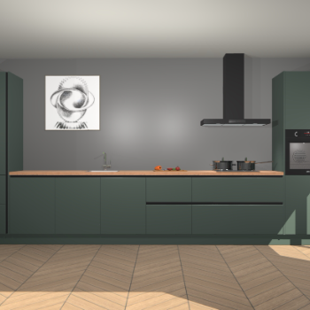 Verde greeploze keuken Barentsburg 91242