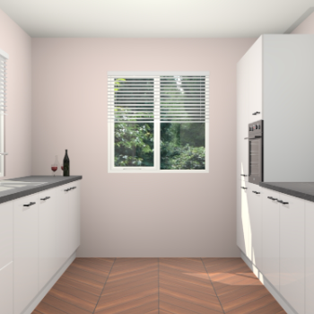 Zijdegrijze hoogglans keuken Lusaka 47063