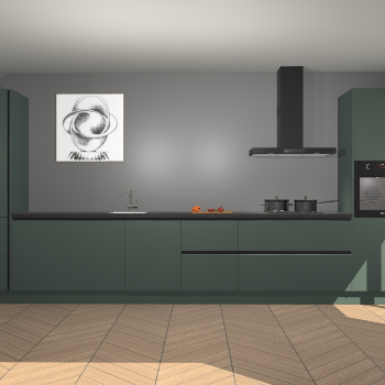 Verde greeploze keuken Barentsburg 91224