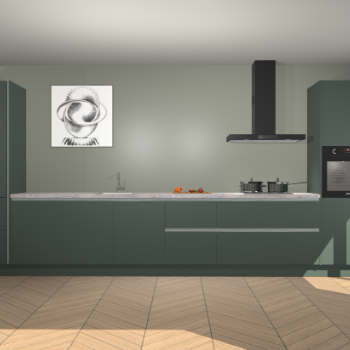 Verde greeploze keuken Barentsburg 90705