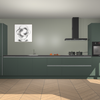 Verde greeploze keuken Barentsburg 91209