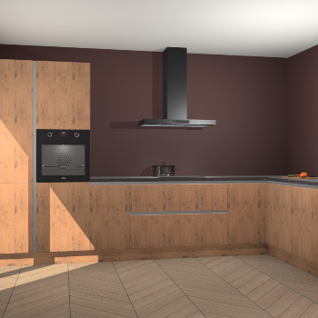 Astoria Eiken greeploze keuken Napels 51894