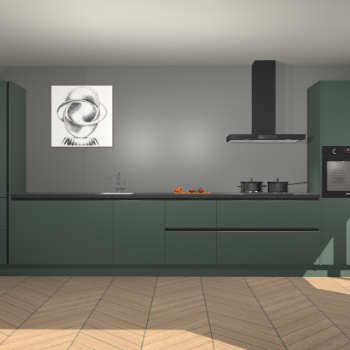 Verde greeploze keuken Barentsburg 91212