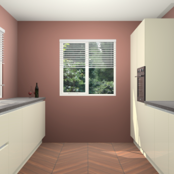 Magnolia hoogglans greeploze keuken Lusaka 47120