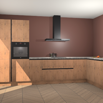 Astoria Eiken greeploze keuken Napels 51903