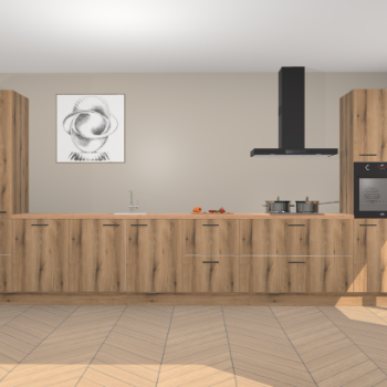 Goud Eiken keuken Barentsburg 92089