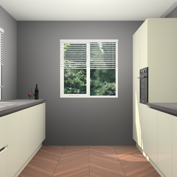 Magnolia hoogglans greeploze keuken Lusaka 47124