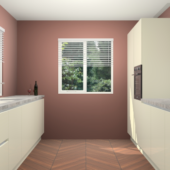 Magnolia hoogglans greeploze keuken Lusaka 47140