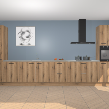 Goud Eiken keuken Barentsburg 92094