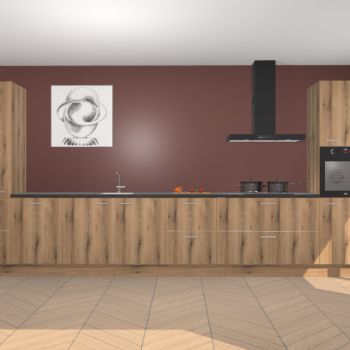 Goud Eiken keuken Barentsburg 92098