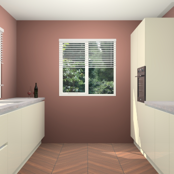 Magnolia hoogglans greeploze keuken Lusaka 47146