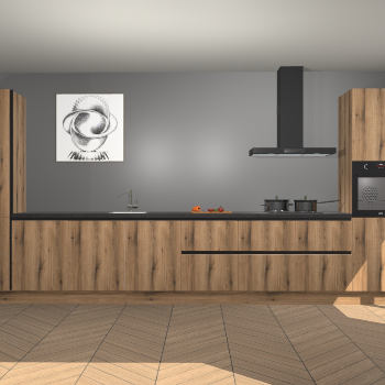 Goud Eiken greeploze keuken Barentsburg 92102