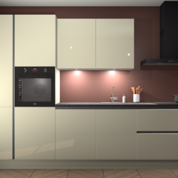 Magnolia hoogglans greeploze keuken Groenland 46552