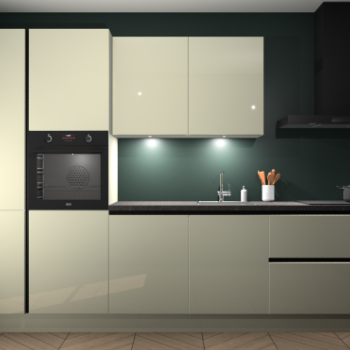 Magnolia hoogglans greeploze keuken Groenland 46555