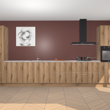 Goud Eiken keuken Barentsburg 92110