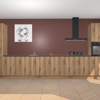 Goud Eiken keuken Barentsburg 92117