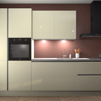 Magnolia hoogglans greeploze keuken Groenland 46564