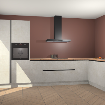 Beton Opal greeploze keuken Napels 53439