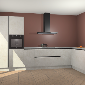 Beton Opal greeploze keuken Napels 53500