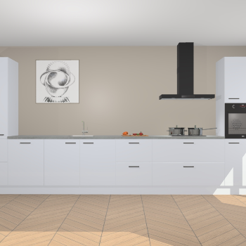 Sneeuwwitte hoogglans keuken Barentsburg 92177