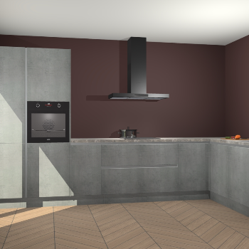 Beton Parelgrijs greeploze keuken Napels 55985