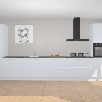 Sneeuwwitte hoogglans keuken Barentsburg 92181