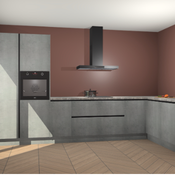 Beton Parelgrijs greeploze keuken Napels 55988