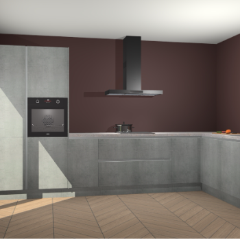 Beton Parelgrijs greeploze keuken Napels 55991