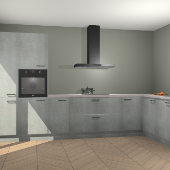 Beton Parelgrijs keuken Napels 55993