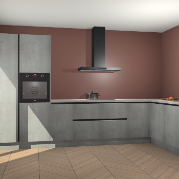 Beton Parelgrijs greeploze keuken Napels 55994