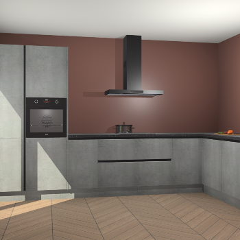 Beton Parelgrijs greeploze keuken Napels 56000