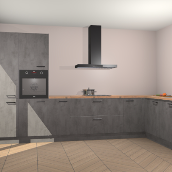 Beton Antraciet keuken Napels 56073