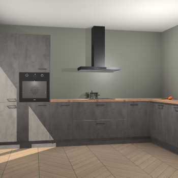 Beton Antraciet keuken Napels 56074