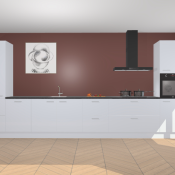 Sneeuwwitte hoogglans keuken Barentsburg 92204