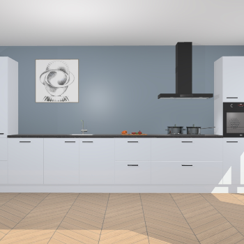 Sneeuwwitte hoogglans keuken Barentsburg 92206