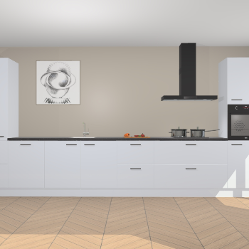 Sneeuwwitte hoogglans keuken Barentsburg 92207