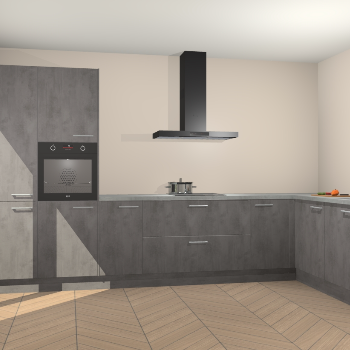 Beton Antraciet keuken Napels 56101