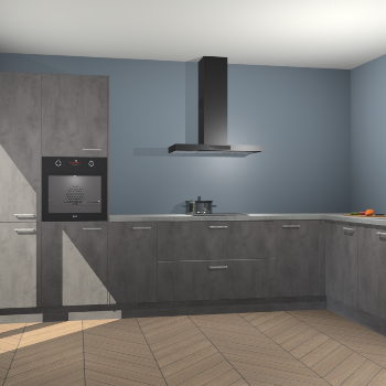 Beton Antraciet keuken Napels 56102
