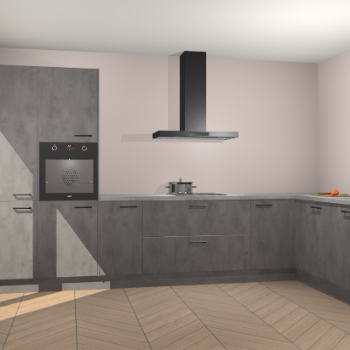 Beton Antraciet keuken Napels 56104