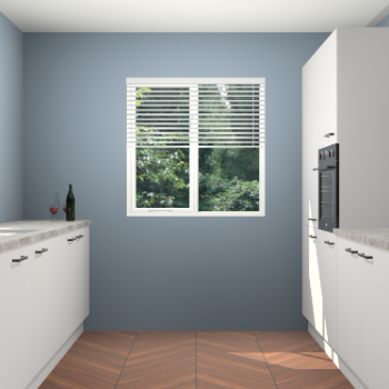 Zijdegrijze keuken Lusaka 45301