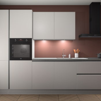 Zijdegrijze greeploze keuken Groenland 47507