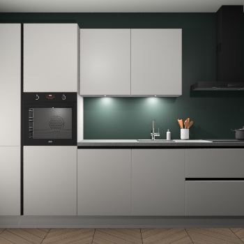 Zijdegrijze greeploze keuken Groenland 47510