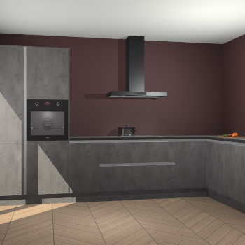 Beton Antraciet greeploze keuken Napels 56109